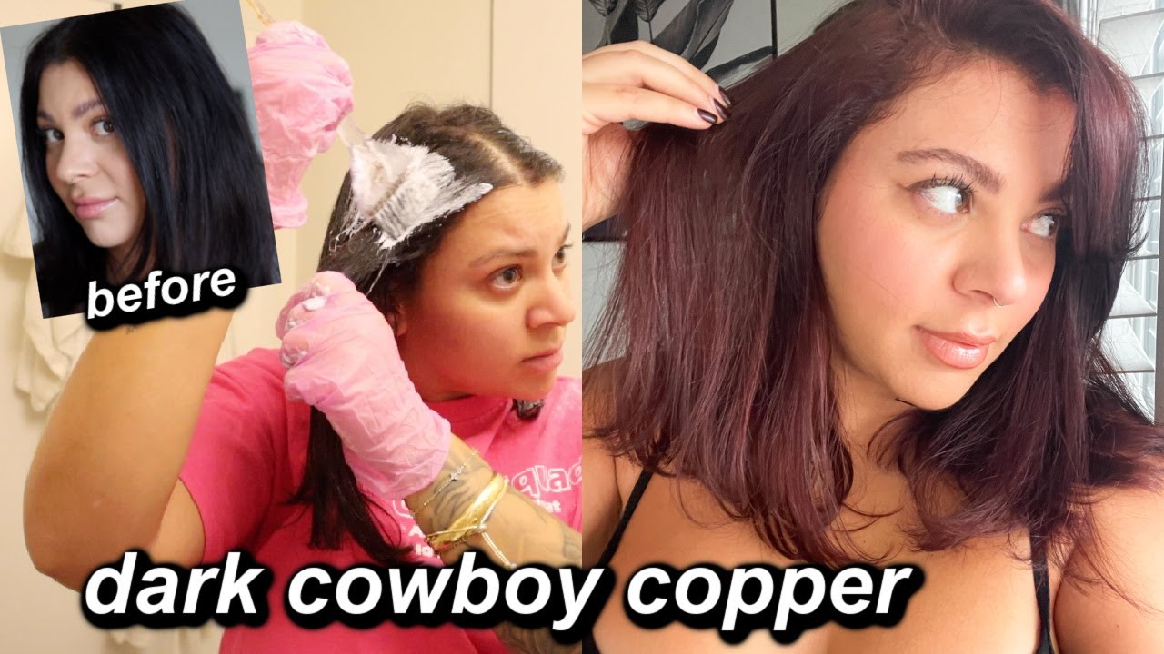HOW TO: DARK BROWN BRUNETTE TO COWBOY COPPER HAIR COLOR AT HOME WITH NO DAMAGE | PRO TUTORIAL