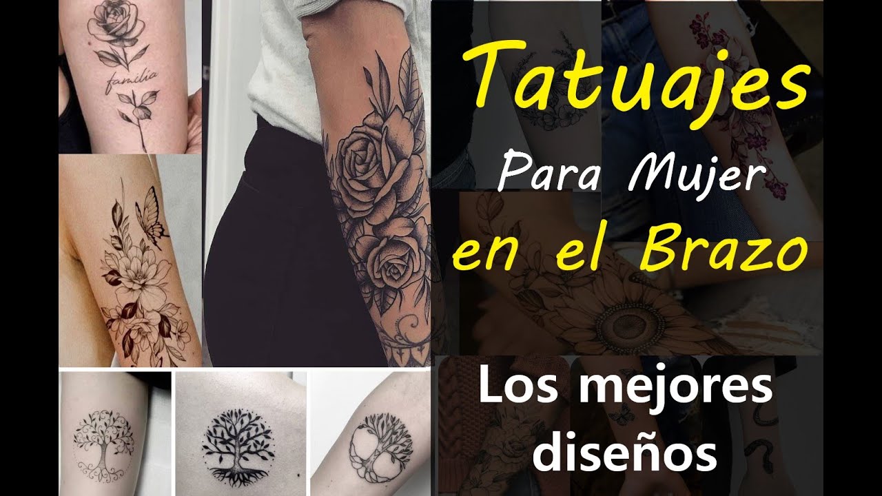 👉 TATUAJES Para MUJER 【En el BRAZO】✔️ +700 Diseños