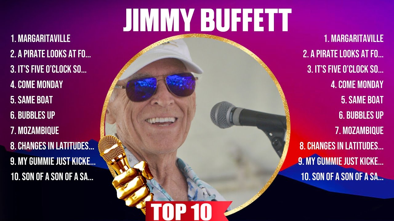 Jimmy Buffett Greatest Hits 2024 Collection - Top 10 Hits Playlist Of All Time