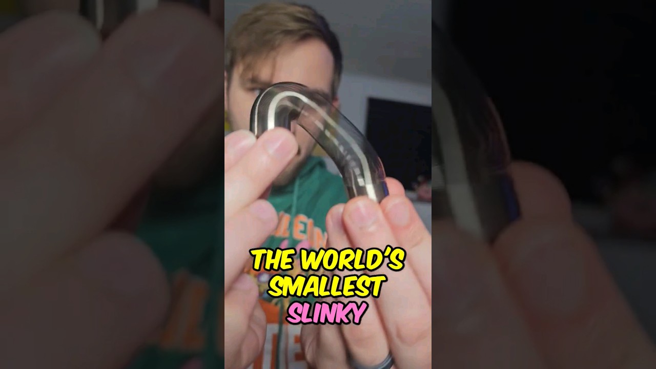 World's Smallest Vs. World's Largest Slinky!