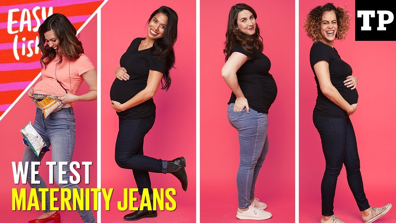 Best maternity jeans haul (we test Gap, H&M, Old Navy + more!) | Easy(ish) S01E10