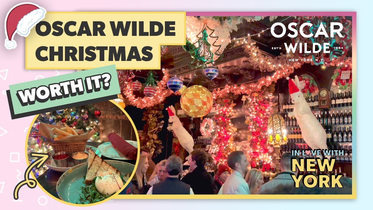 🎄 Oscar Wilde NYC Christmas 2024 - Oscar Wilde Restaurant NYC | November 2024 | NYC VLOG