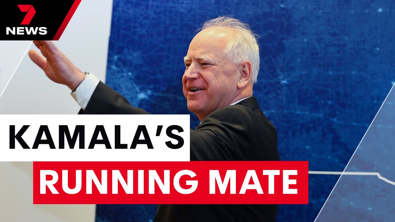 Tim Walz chosen as Kamala Harris' running mate | 7NEWS