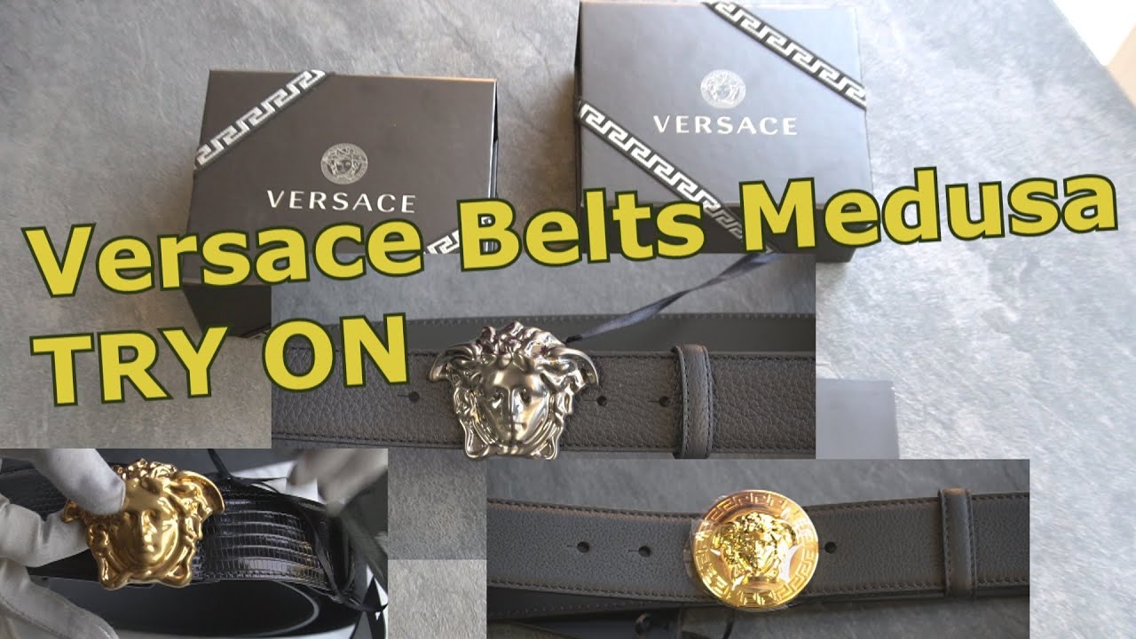 VERSACE BELTS MEDUSA  ǀ TRY ON HAUL