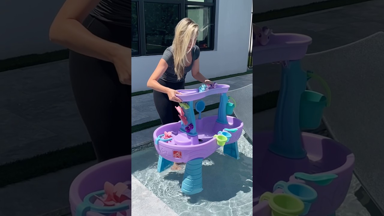 Building a unicorn water table for our pool!