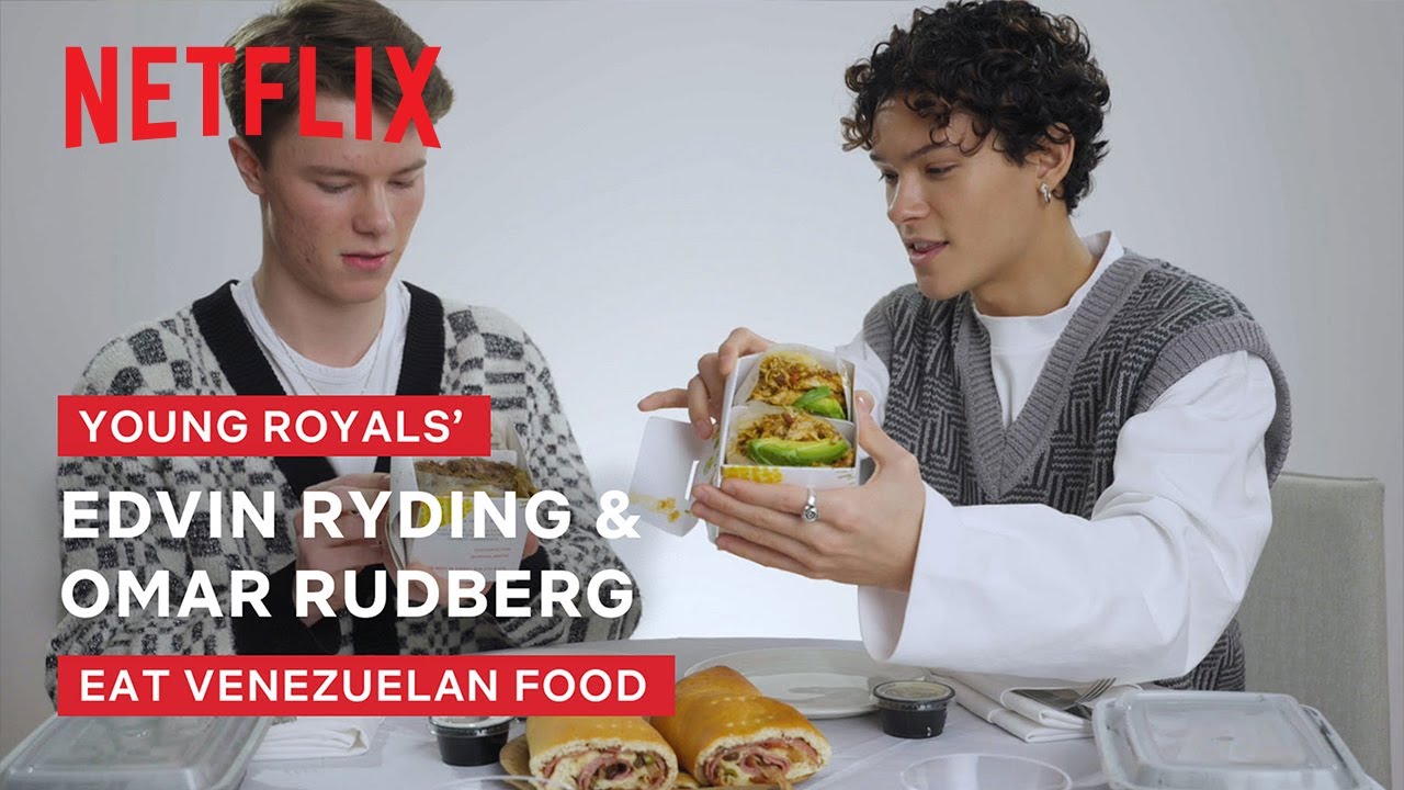 Young Royals' Omar Rudberg & Edvin Ryding Eat Venezuelan Arepas & Hallacas | Taste Buds | Netflix