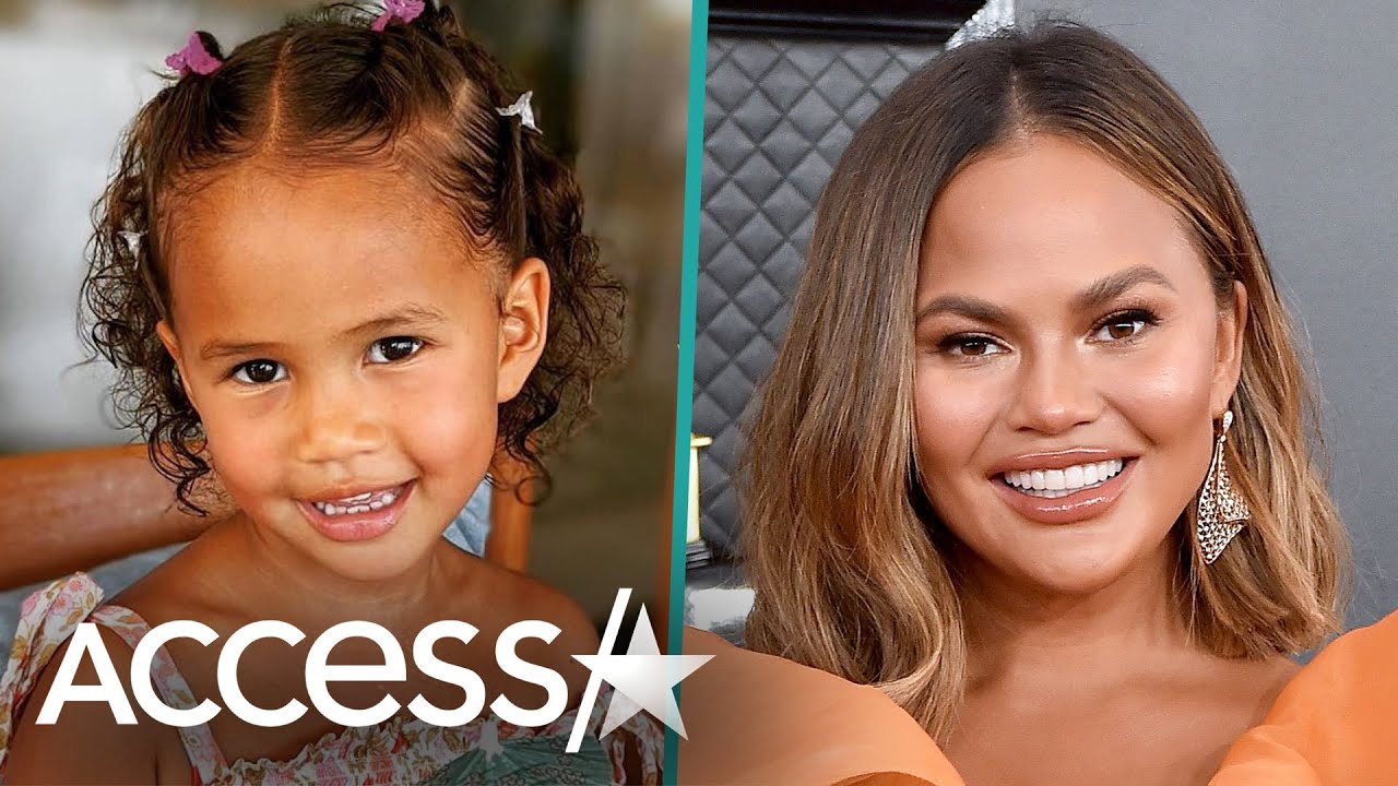 Chrissy Teigen's Daughter Luna Pretends To Be News Anchor