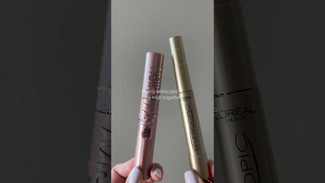 Trying L’oreal Telescopic & Maybelline Sky High Mascara Together #mascara #makeup