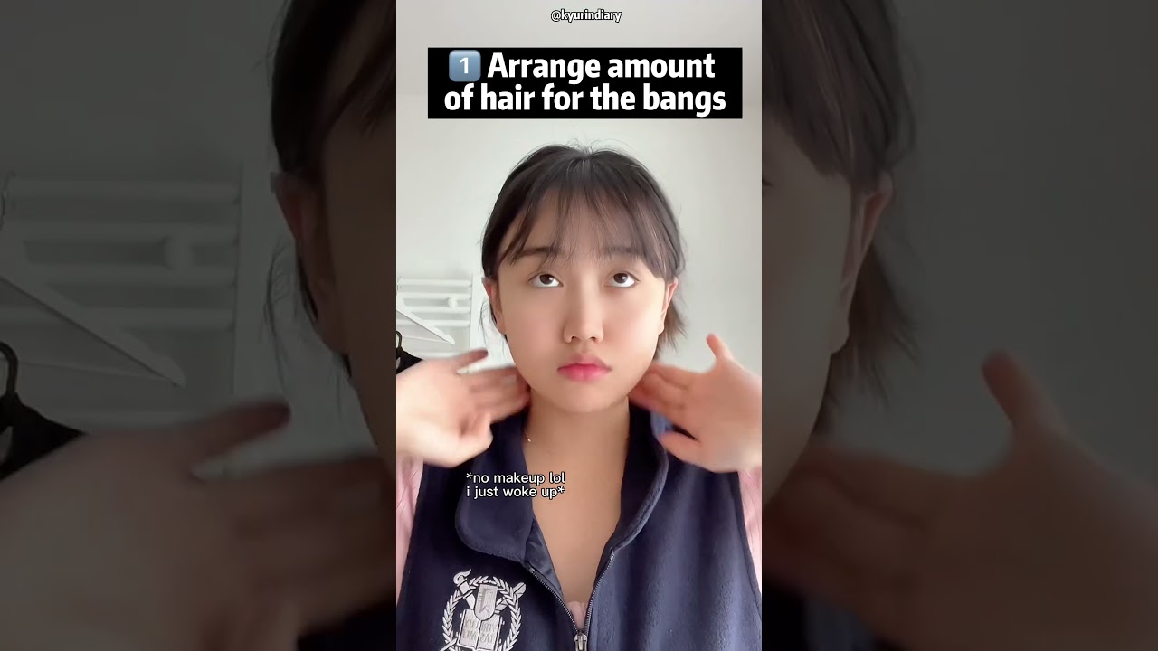 How to cut bangs like K-pop idols? For Boys and Girls #kbeauty #koreanbeauty #douyin #hairstyles