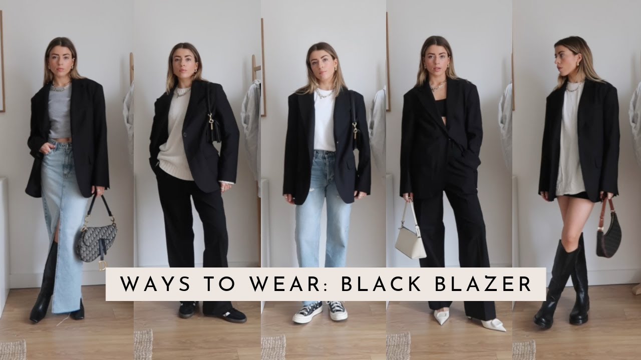 5 WAYS TO WEAR A BLACK BLAZER // Charlotte Olivia