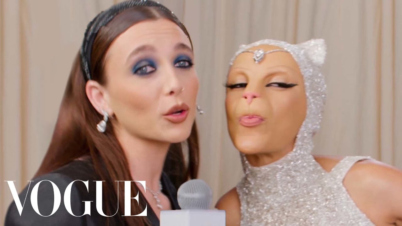Doja Cat Meows All Over the Red Carpet | Met Gala 2023 With Emma Chamberlain | Vogue