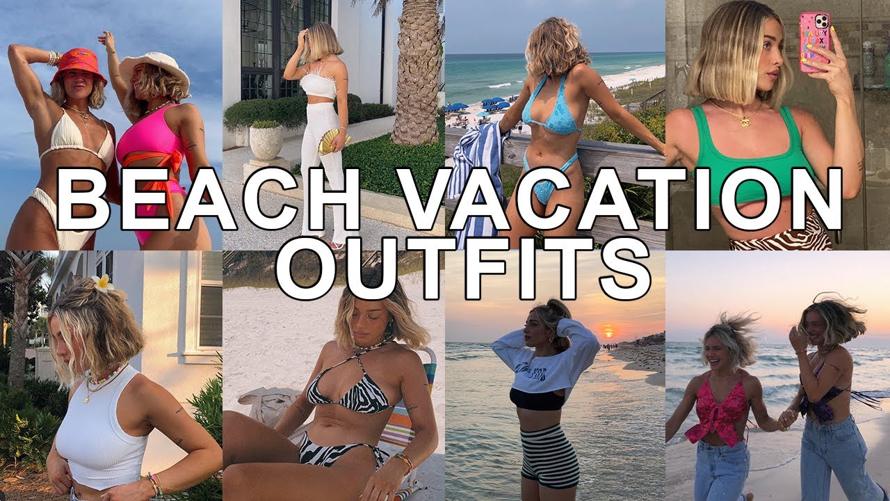 What I Wore for a Beach Vacation + Tips on Packing | Delaney Childs