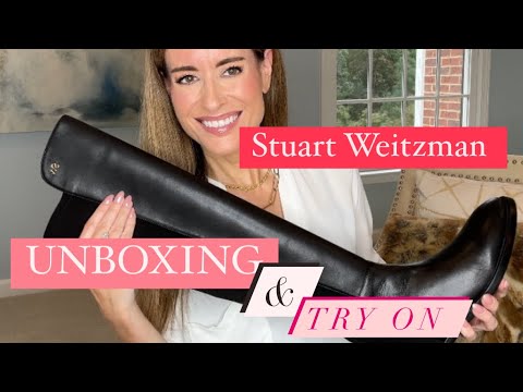 STUART WEITZMAN KEELAN VS 5050 BOOTS UNBOXING & TRY ON