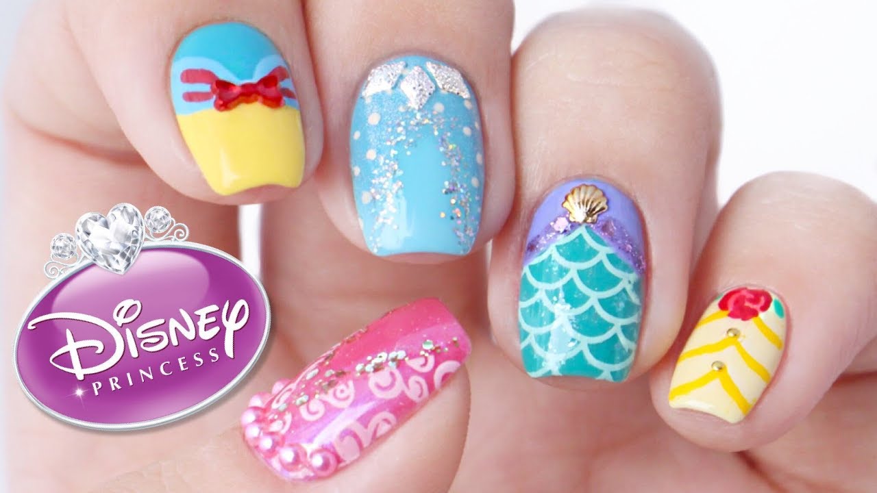 Disney Princess Nail Art Designs!