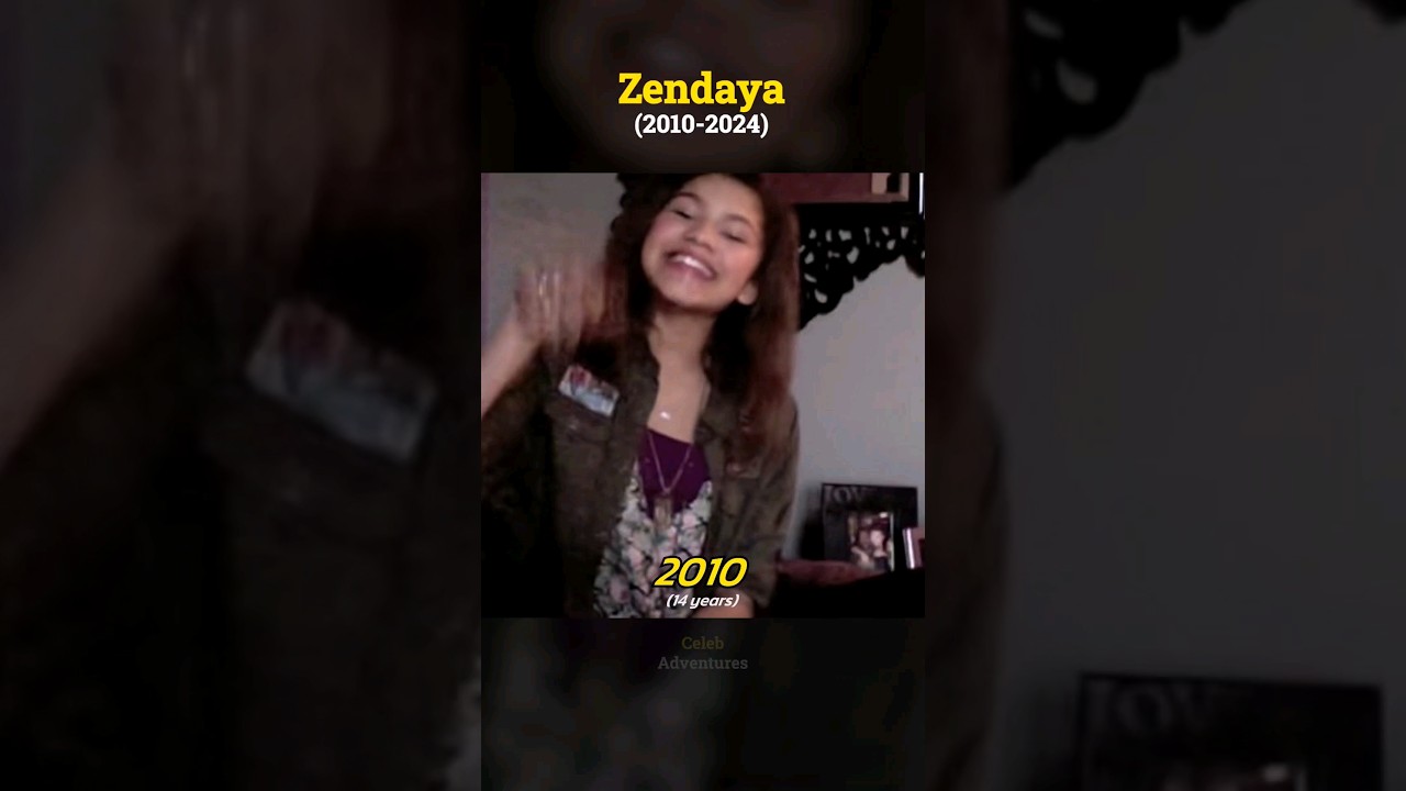 Zendaya evolution (2010-2024) 🎬✨️ #zendaya #throwback #thenvsnow #actress
