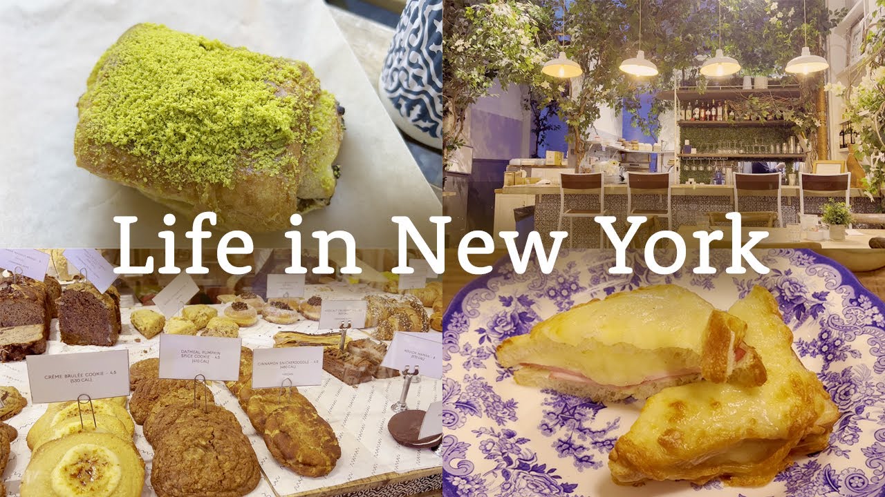 New York vlog | Brunch in NYC | Cozy and aesthetic French cafe Maman