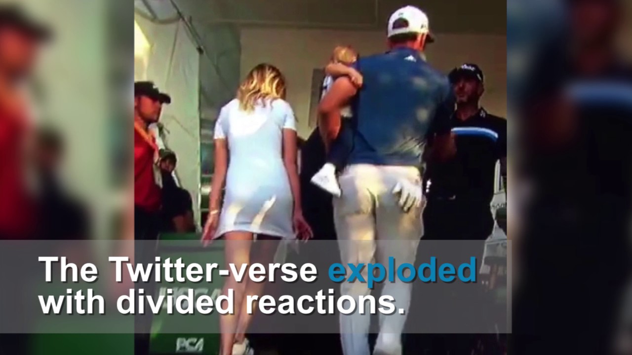 Paulina Gretzky's dress upstages Dustin Johnson's U.S. Open win