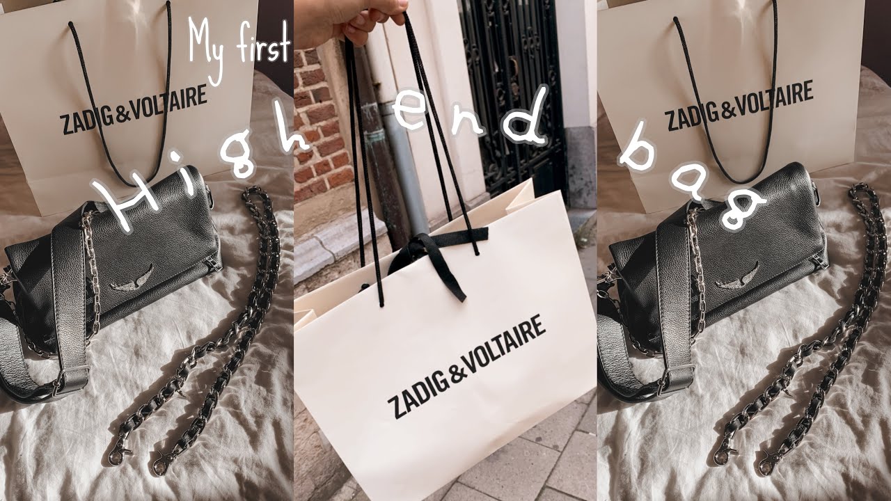 BUYING MY FIRST HIGH END BAG | Unboxing + try on haul | Zadig & Voltaire