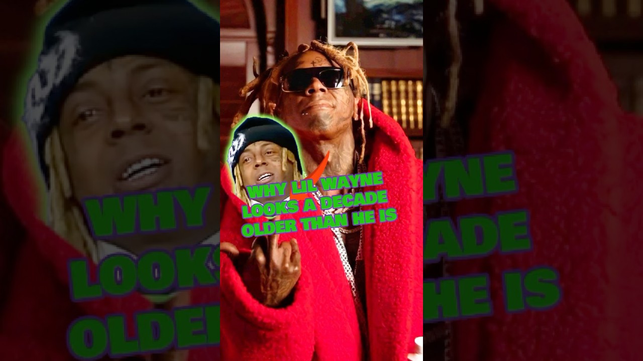 Why lil Wayne looks 10 years older than his real age?#lilwayne #rapper #celebrity