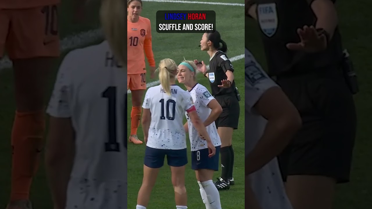 Lindsey Horan SCUFFLE then scores for USA! 🇺🇸😤 #foxsoccer #WorldCup #USWNT #USA