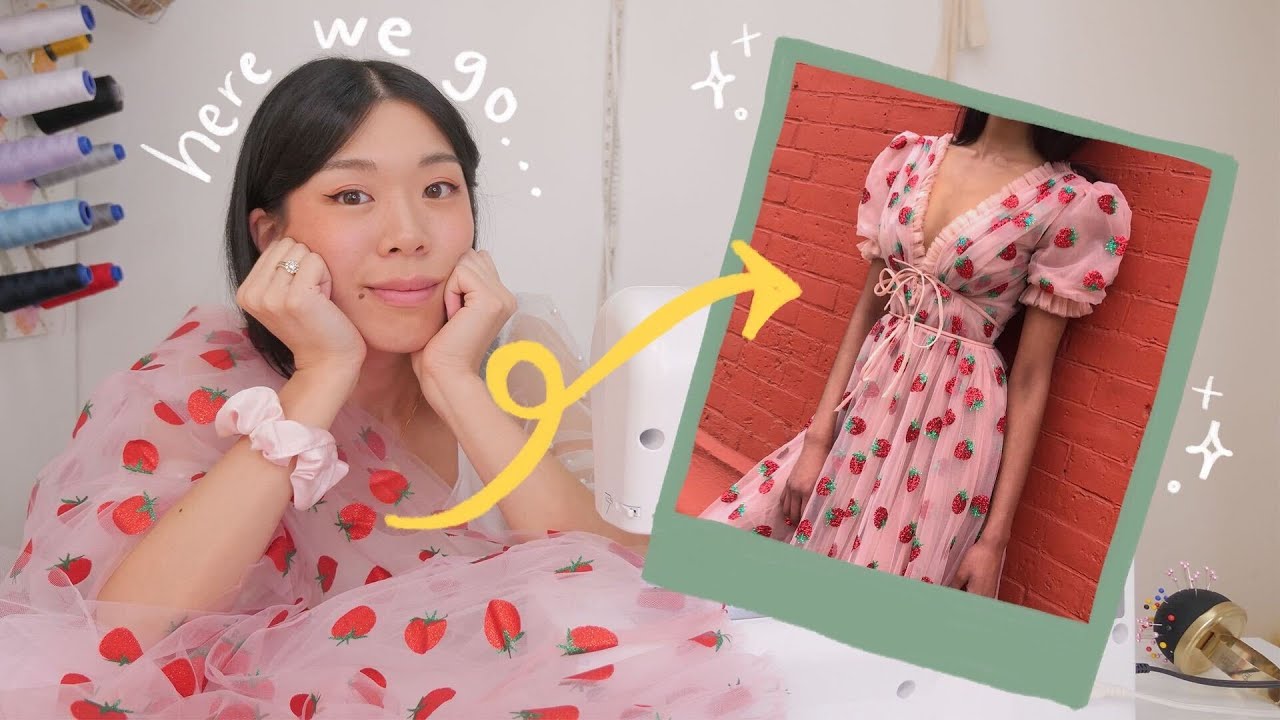 I DIY the strawberry dress (Lirika Matoshi) | WITHWENDY