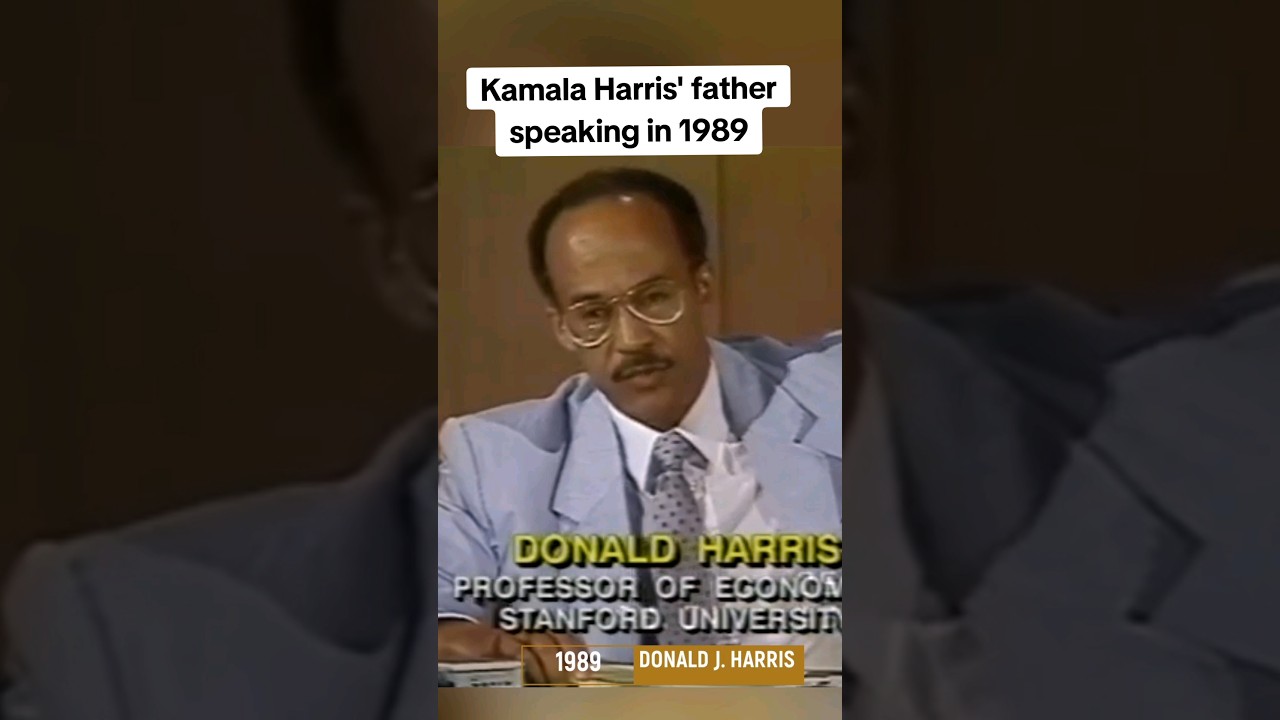 RARE! Kamala Harris' father speaking in 1989. #kamalaharris #donaldharris #news #kamalaharrisfather