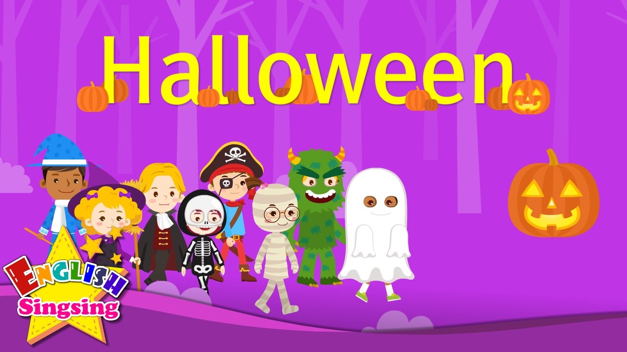 Halloween - Halloween monster costumes - Kids vocabulary - English educational video for kids