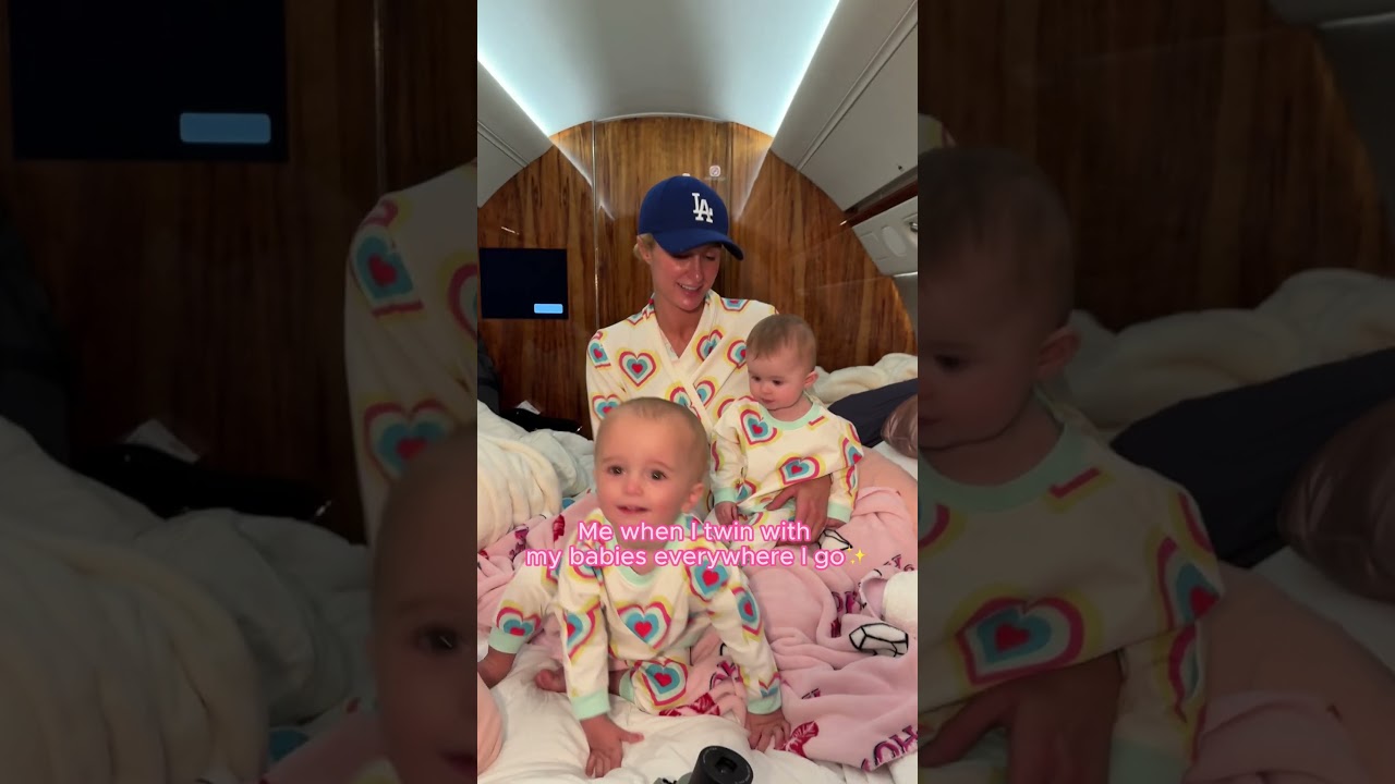 Me when I have not one but TWO babies to twin with? #SlivingMom | Paris Hilton