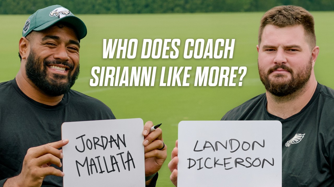 Jordan Mailata and Landon Dickerson Take a Friendship Quiz
