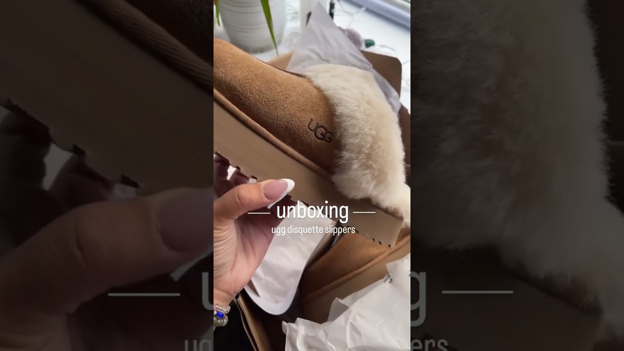 unboxing • ugg disquette slippers #ugg #unboxing #fashion #vlog #singlemom #singlemomlife #minivlog