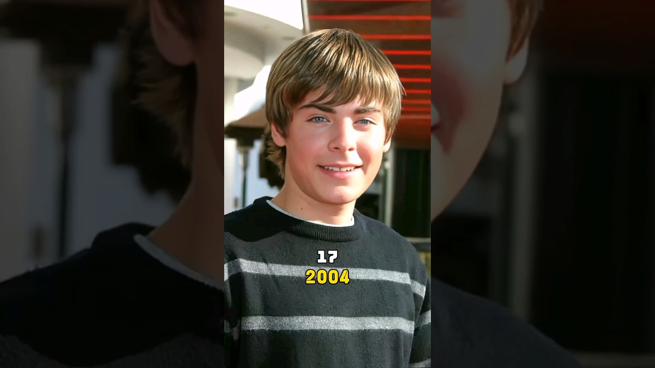 Evolution of Zac Efron (2001-2024) #evolution #thenandnow