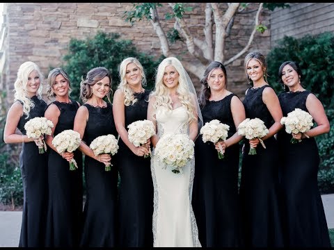 Gorgeous Black Bridesmaids dresses
