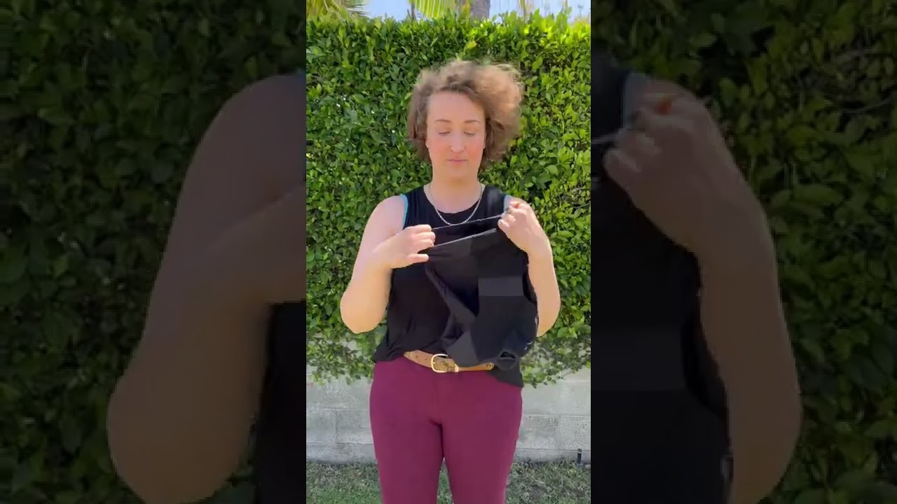 How to wear the FORME posture sports bra ?