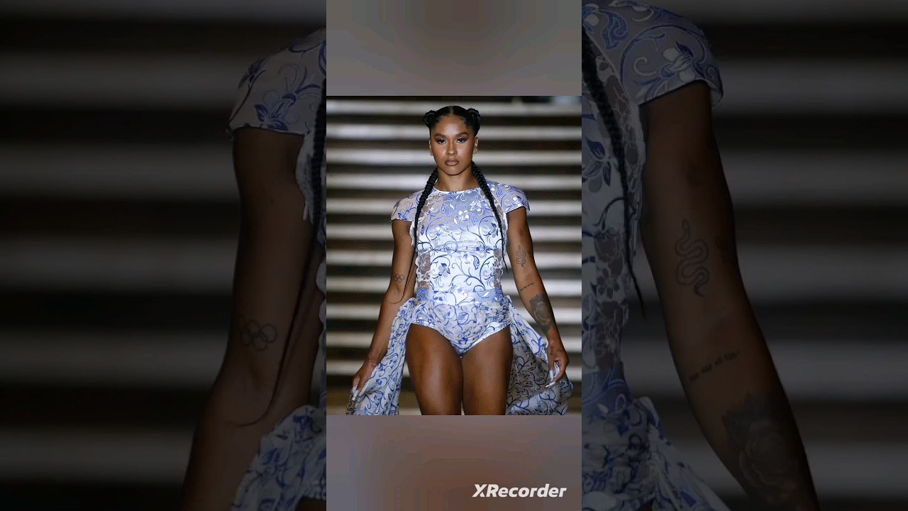 jordan Chiles walked kimshuistudio fashion show#jordanchiles #jordan