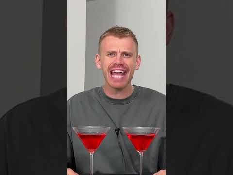 Is it true that TWO martinis fit in one martini glass? Watch and learn
