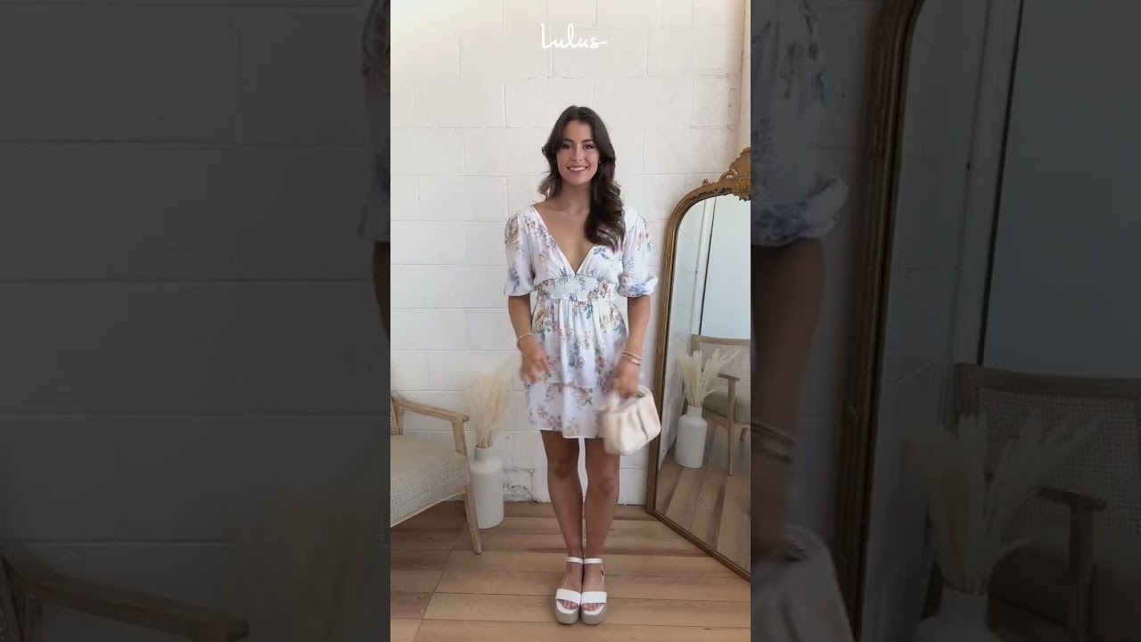 Blue Floral Summer Sundresses