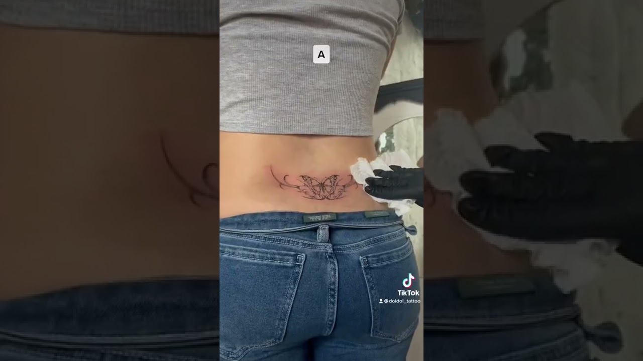 More tramp stamp please 💕 #shorts #tattoo #nyc #tattooartist #tattooideas #youtubeshorts