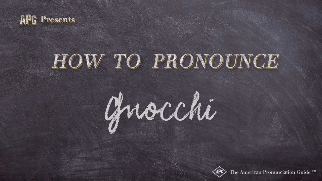 How to Pronounce Gnocchi (Real Life Examples!)