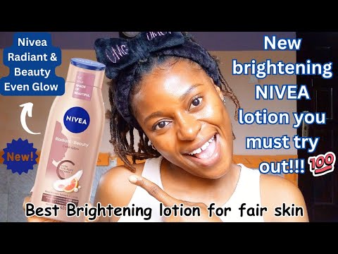 New NIVEA lightening lotion for fair skin: Nivea Radiant and Beauty Even Glow lotion review