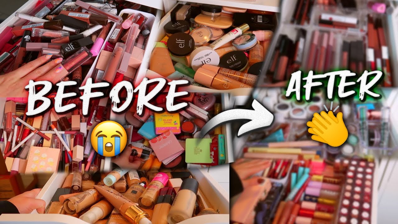 ORGANIZING MY MAKEUP DRAWERS....it got crazy for a second