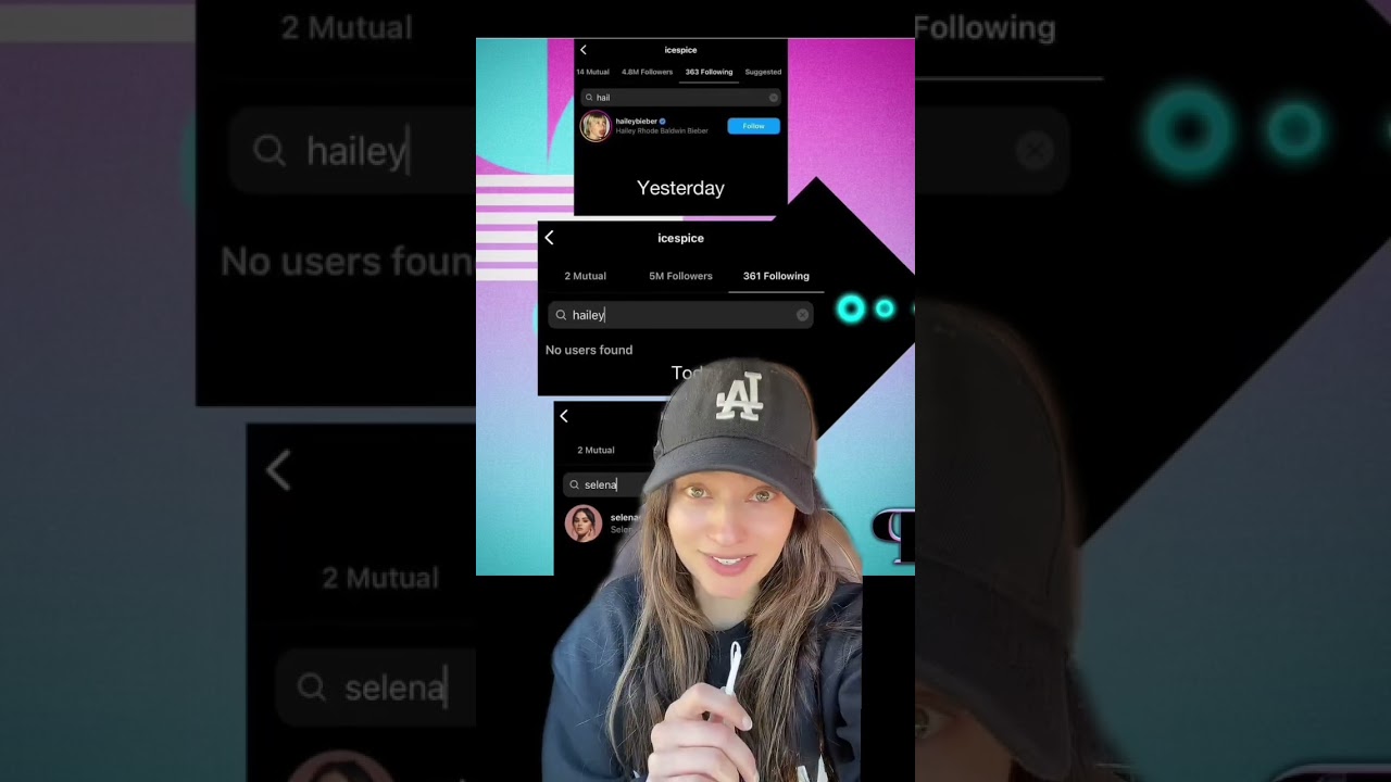Ice Spice UNFOLLOWS Hailey Bieber On IG & Then Followed Selena Gomez!