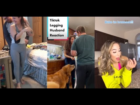 MY HUSBAND REACTS TO MY TIKTOK LEGGINGS / AMAZON LEGGINGS 😄 (5)