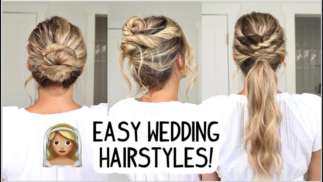3 Easy Bridesmaids Hairstyles! Wedding Hair| Short, Medium, & Long Hair