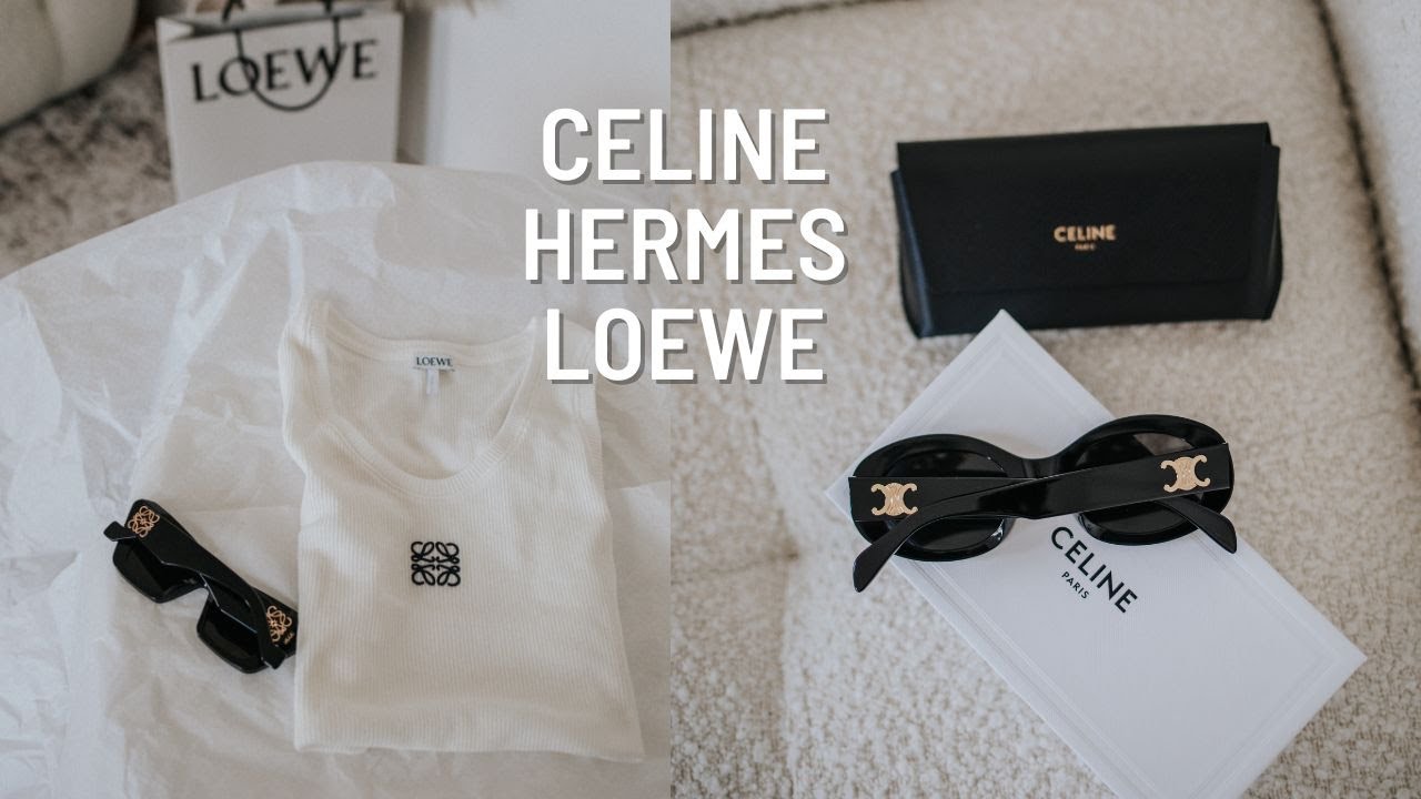 CELINE TRIOMPHE, LOEWE ANAGRAM TANK, HERMES UNBOXING...| DadouChic