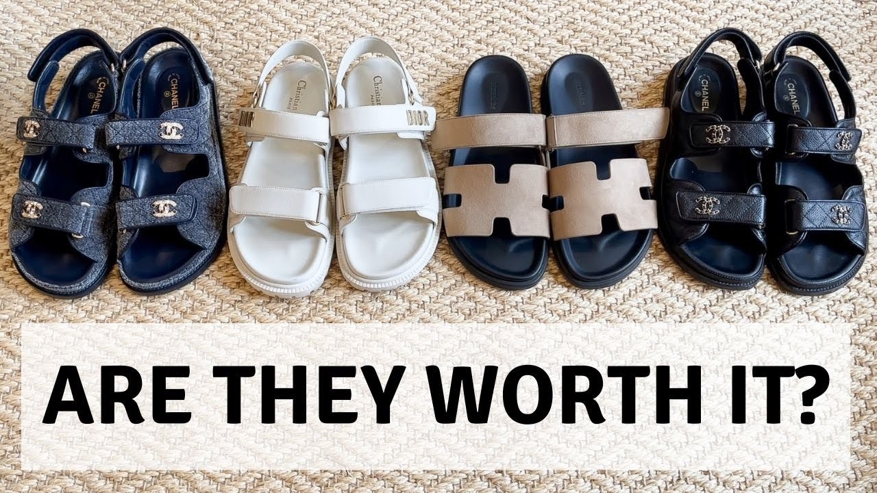 COMPARING DAD SANDALS - CHANEL DAD SANDALS, HERMÈS CHYPRE & DIOR DIORACT REVIEW | Laine’s Reviews