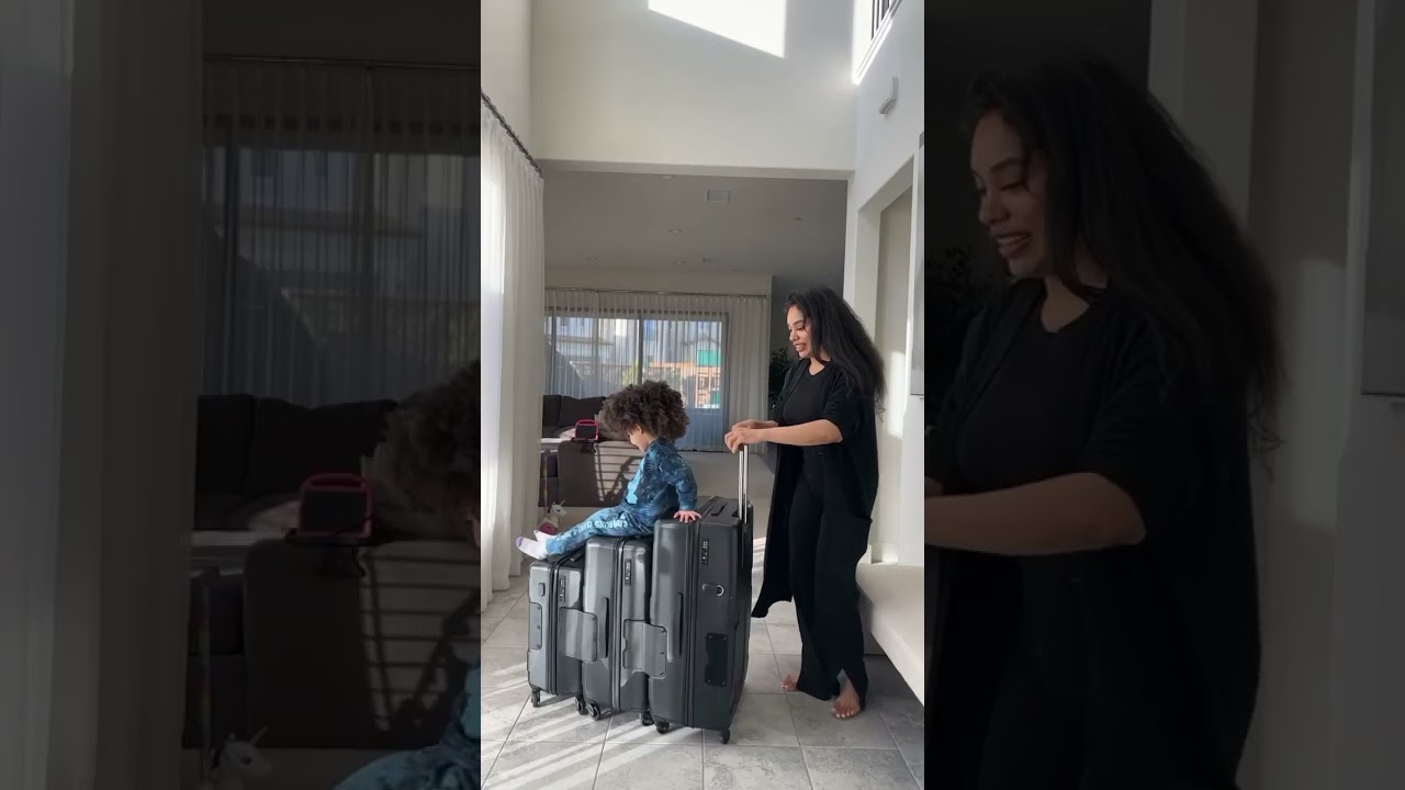 The best luggage ever especially if you have children or like to overpack lol! Link in description!