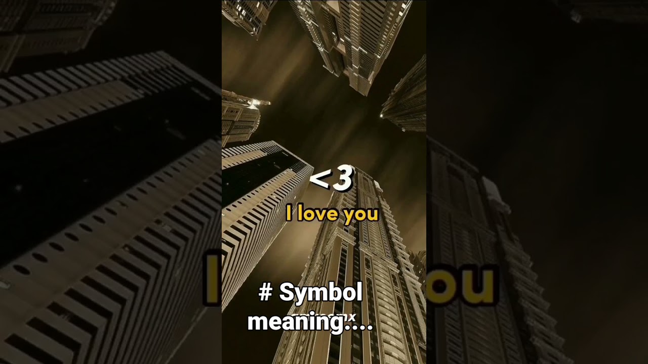 # symbol meaning