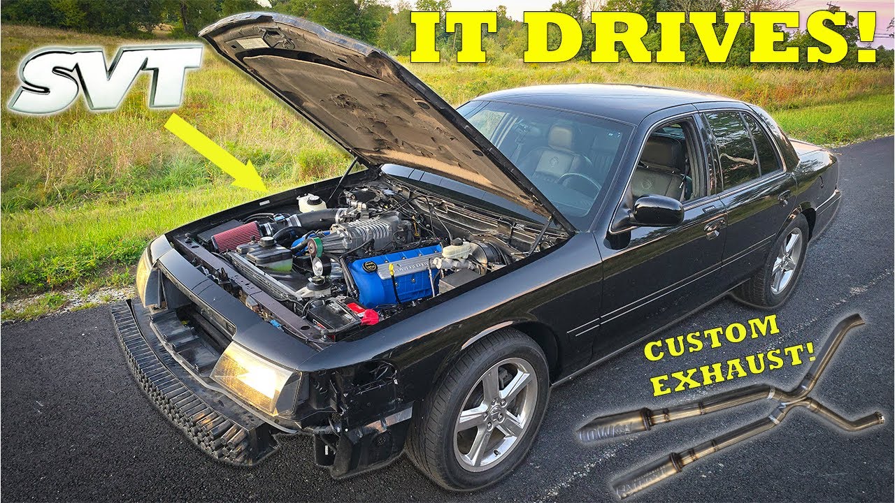 My SVT Cobra Swapped Marauder DRIVES With A CUSTOM Exhaust!!