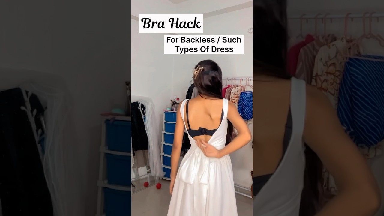 Backless Dress Ke Liye Ye Bra Hack | Tried Viral Bra Hack & it’s Work👍🏻