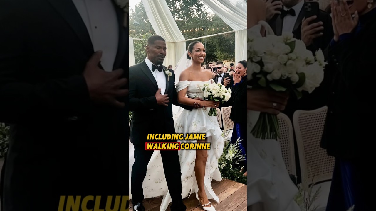 Corinne Foxx Marries Joe Hooten in a Stunning Outdoor Ceremony with Jamie Foxx by Her Side.